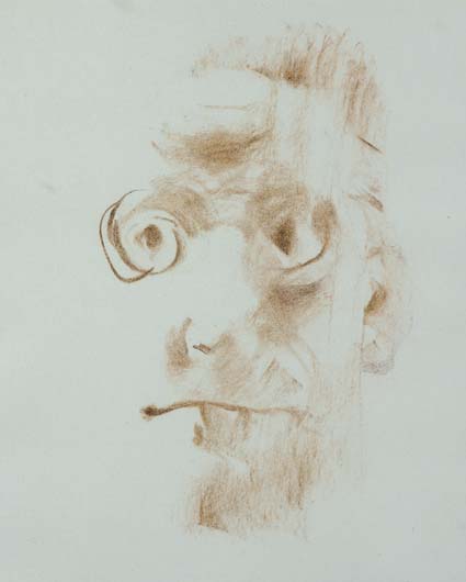 JAMES JOYCE, STUDY 21 by Louis le Brocquy HRHA (1916-2012) HRHA (1916-2012) at Whyte's Auctions
