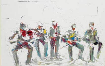 MUSICIANS by John B. Vallely (b.1941) (b.1941) at Whyte's Auctions
