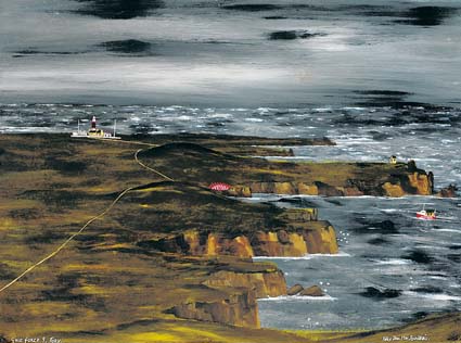 GALE FORCE NINE, TORY ISLAND by Patsy Dan Rodgers (b.1945) at Whyte's Auctions