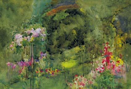 A SHADY CORNER OF THE GARDEN by Mildred Anne Butler RWS (1858-1941) at Whyte's Auctions