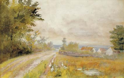 THE FARM ROAD by Lady Evelyn Guinness (1883-1939) at Whyte's Auctions