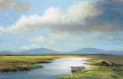 ROWING BOAT ON AN OPEN LAKE by Norman J. McCaig (1929-2001) (1929-2001) at Whyte's Auctions