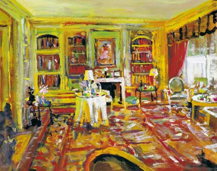 DRAWING ROOM INTERIOR by James O'Halloran (b.1955) at Whyte's Auctions