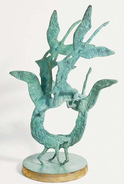 THE CHILDREN OF LIR by John Behan sold for �3,800 at Whyte's Auctions
