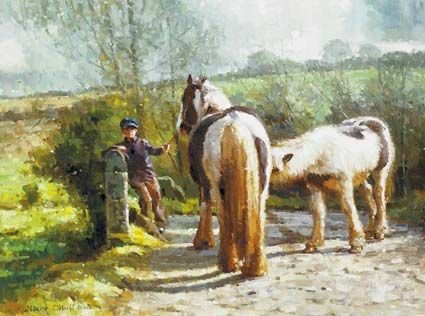 THE FEEDING FOAL by Mark O'Neill (b.1963) at Whyte's Auctions