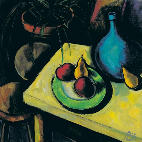 STILL LIFE WITH GREEN PLATE by Peter Collis RHA (1929-2012) at Whyte's Auctions