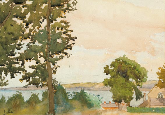 VIEW OF BELFAST LOUGH by John Luke RUA (1906-1975) at Whyte's Auctions