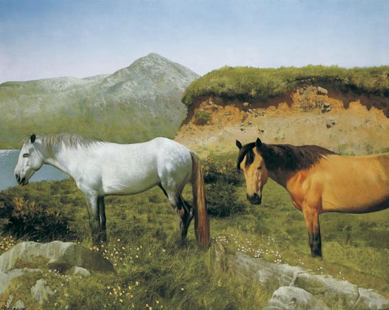 CONNEMARA PONIES by Patrick Hennessy RHA (1915-1980) at Whyte's Auctions