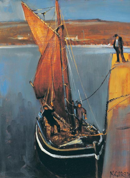TURF BOAT, KILRONAN by Cecil Maguire sold for �7,500 at Whyte's Auctions