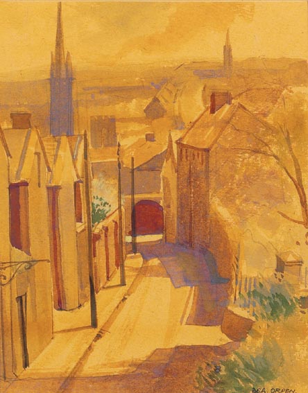ST. PETER'S PLACE, DROGHEDA by Bea Orpen sold for �2,200 at Whyte's Auctions