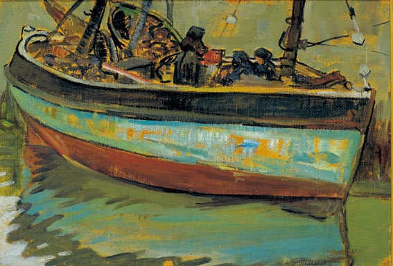 FISHERMEN, KILKEEL, COUNTY DOWN by Mary Swanzy sold for �10,500 at Whyte's Auctions