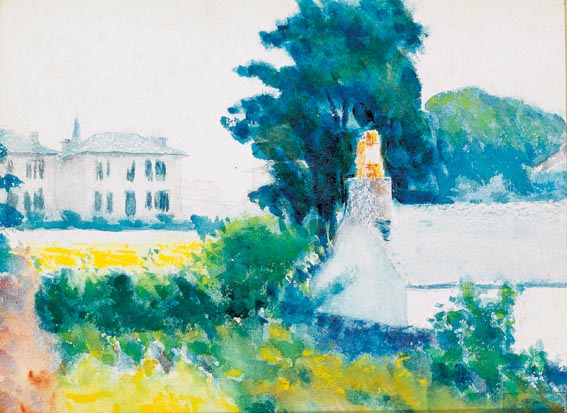 WHITE HOUSES IN A LANDSCAPE by Roderic O'Conor (1860-1940) at Whyte's Auctions