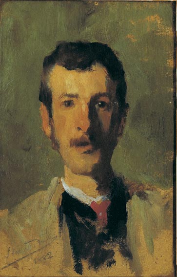 SELF PORTRAIT OF THE ARTIST AS A YOUNG MAN by Stanhope Alexander Forbes sold for �4,800 at Whyte's Auctions