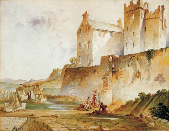 BULLOCH CASTLE, DALKEY, COUNTY DUBLIN by Francis Nicholson sold for 1,000 at Whyte's Auctions
