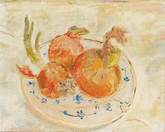 STILL LIFE WITH ONIONS by Piet Sluis (b.1929) at Whyte's Auctions