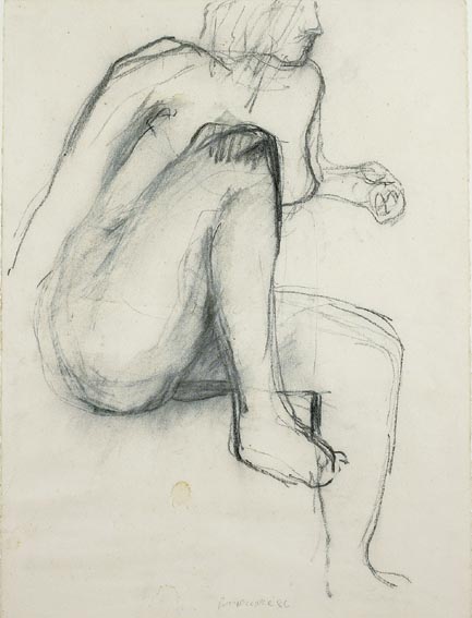 SEATED NUDE by Barrie Cooke HRHA (1931-2014) HRHA (1931-2014) at Whyte's Auctions