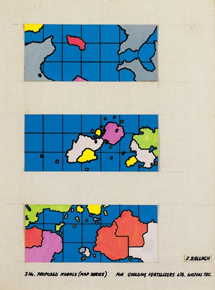 PROPOSED MURALS (MAP SERIES) by Robert Ballagh (b.1943) at Whyte's Auctions