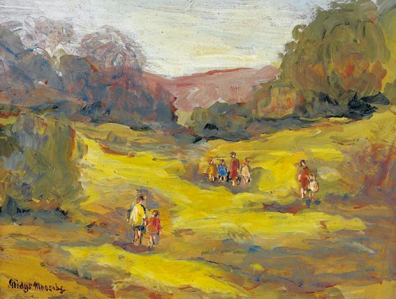 PEOPLE IN THE PARK by Gladys Maccabe MBE HRUA ROI FRSA (1918-2018) at Whyte's Auctions