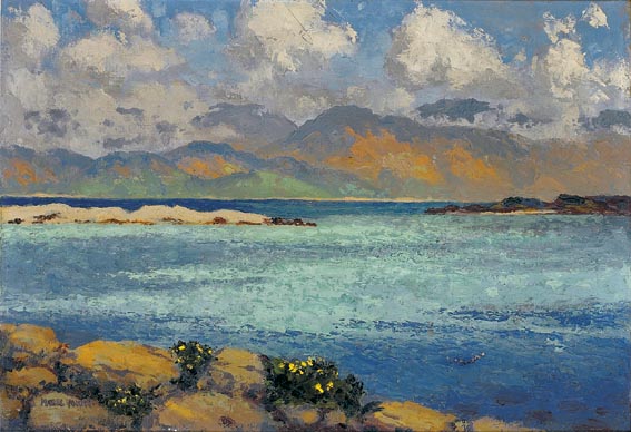A BRIGHT DAY ON ACHILL SOUND by Mabel Young RHA (1889-1974) at Whyte's Auctions