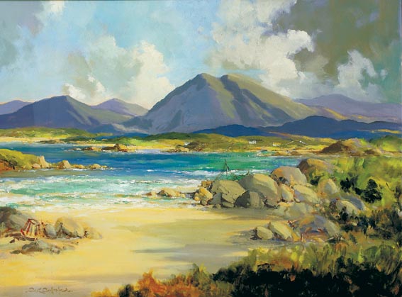 LOOKING TOWARDS MUCKISH FROM ARDS, DONEGAL by George K. Gillespie RUA (1924-1995) RUA (1924-1995) at Whyte's Auctions