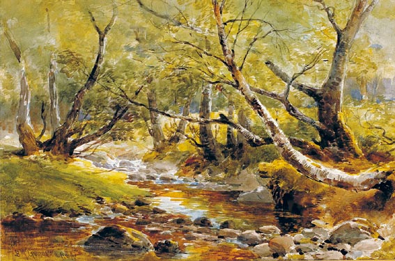 GLEN BURN, SCOTLAND by William Bingham McGuinness sold for �1,400 at Whyte's Auctions