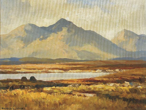 LANDSCAPE NEAR CLIFDEN, CONNEMARA by Maurice Canning Wilks RUA ARHA (1910-1984) at Whyte's Auctions