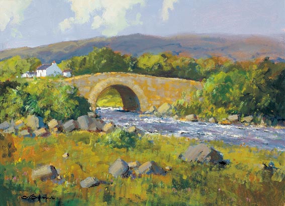 LACKAGH BRIDGE, DONEGAL by George K. Gillespie RUA (1924-1995) at Whyte's Auctions
