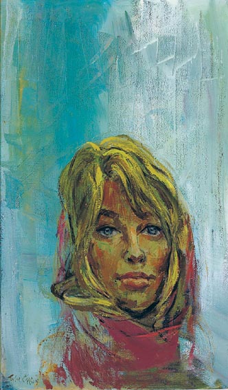GIRL IN THE RAIN by Robert Taylor Carson HRUA (1919-2008) at Whyte's Auctions