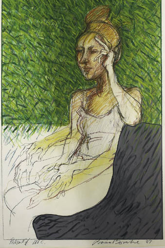 PORTRAIT OF M.C. by Brian Bourke HRHA (b.1936) at Whyte's Auctions