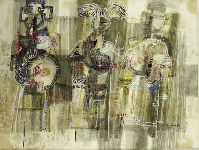 AZCELT WARRIORS by George Campbell RHA (1917-1979) at Whyte's Auctions