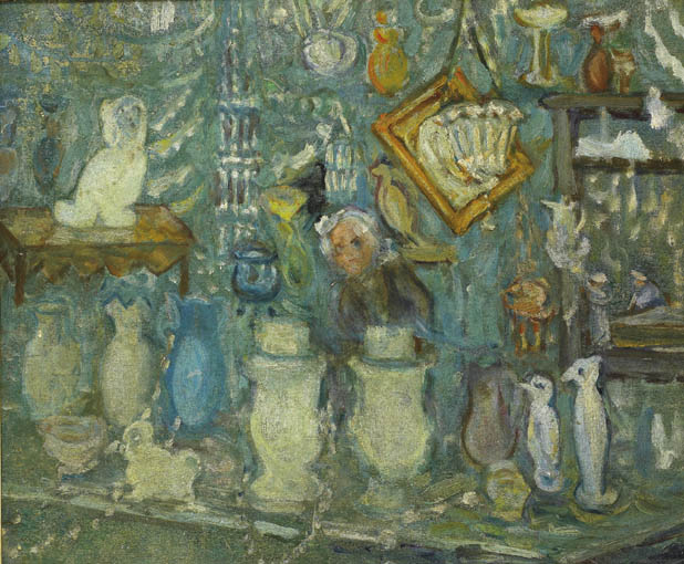 THE GLASS SHOP by Grace Henry HRHA (1868-1953) at Whyte's Auctions