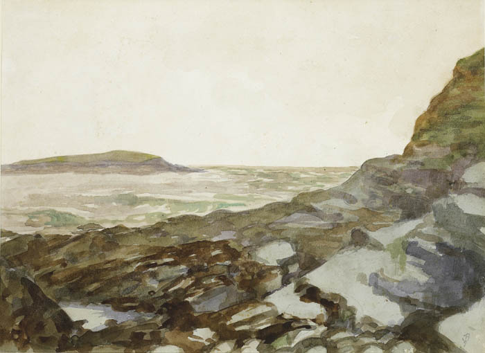 NEAR BALLYCASTLE, circa 1909 by Jack Butler Yeats RHA (1871-1957) at Whyte's Auctions