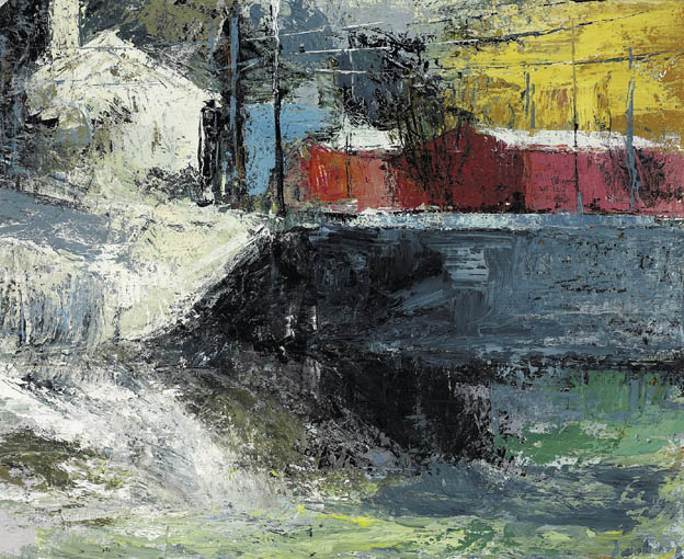 BRIDGE AT PEARL STREET by Donald Teskey sold for 8,000 at Whyte's Auctions