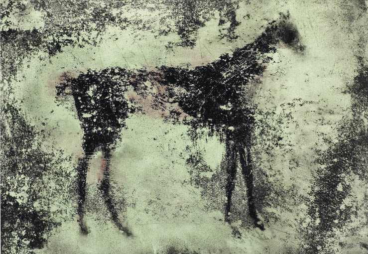 PINK GHOST HORSE by Ross Wilson ARUA (b.1957) at Whyte's Auctions