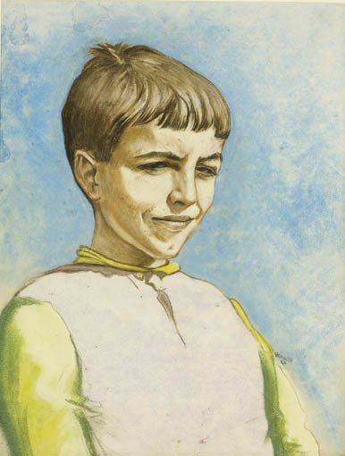 PORTRAIT OF A YOUNG BOY by Harry Kernoff RHA (1900-1974) at Whyte's Auctions
