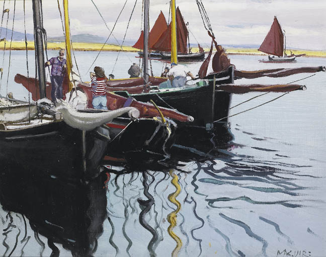 REGATTA, ROUNDSTONE by Cecil Maguire sold for �8,000 at Whyte's Auctions