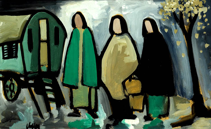 TRAVELLING FOLK by Markey Robinson (1918-1999) at Whyte's Auctions