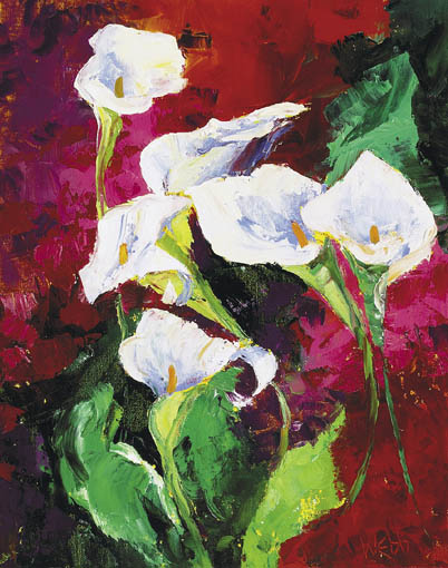 HYDRANGEA AND LILY by Kenneth Webb RWA FRSA RUA (b.1927) at Whyte's Auctions