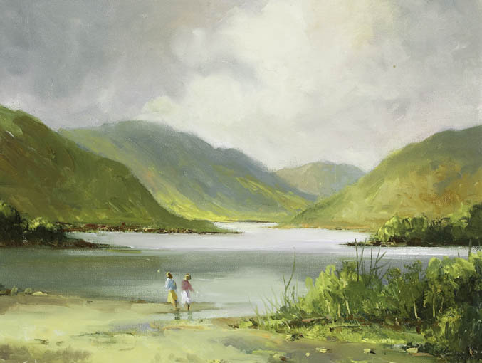 GLENDALOUGH, COUNTY WICKLOW by Norman J. McCaig sold for 2,600 at Whyte's Auctions