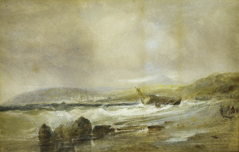 A SHIPWRECK OFF THE COAST NEAR BRAY by Edwin Hayes sold for �3,200 at Whyte's Auctions