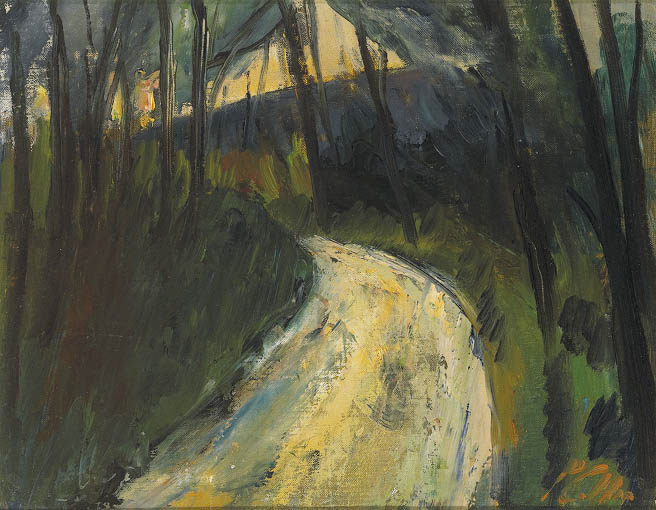 CRUAGH MOUNTAIN ROAD by Peter Collis RHA (1929-2012) at Whyte's Auctions