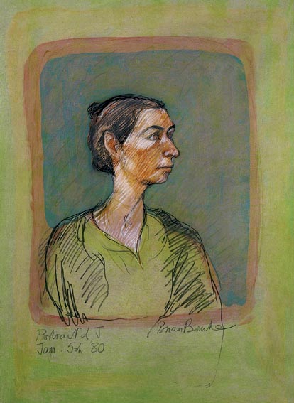 PORTRAIT OF J. by Brian Bourke HRHA (b.1936) at Whyte's Auctions