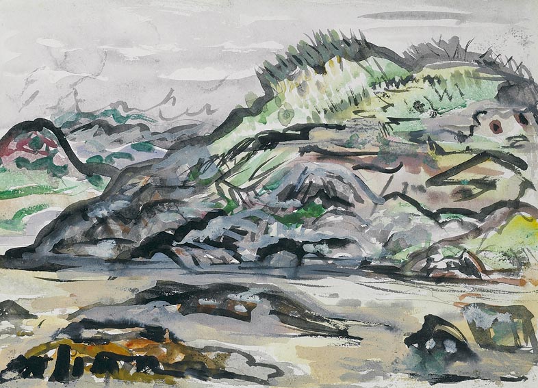 LANDSCAPE BY THE SEA by Evie Hone HRHA (1894-1955) at Whyte's Auctions