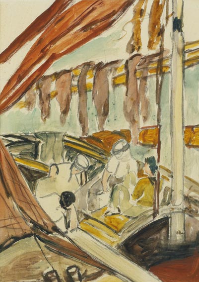 BOAT SCENE, CHIOGGIA, VENICE by Grace Henry HRHA (1868-1953) at Whyte's Auctions
