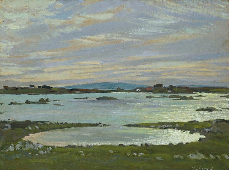 THE LAKE NEAR INVERIN, CONNEMARA by Maurice MacGonigal PRHA HRA HRSA (1900-1979) PRHA HRA HRSA (1900-1979) at Whyte's Auctions