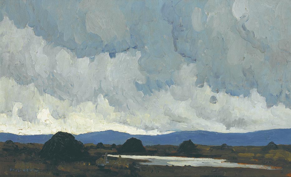 BOGLAND LANDSCAPE, circa 1935-45 by Paul Henry sold for 42,000 at Whyte's Auctions