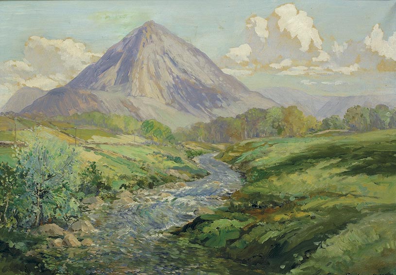 MOUNT ERRIGAL, COUNTY DONEGAL by Rowland Hill ARUA (1915-1979) at Whyte's Auctions