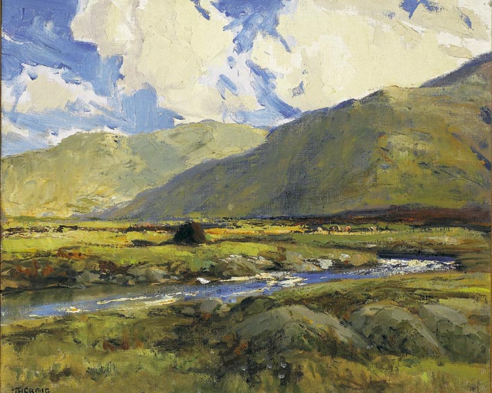 BLUE AND GOLD IN CONNEMARA by James Humbert Craig sold for �17,000 at Whyte's Auctions