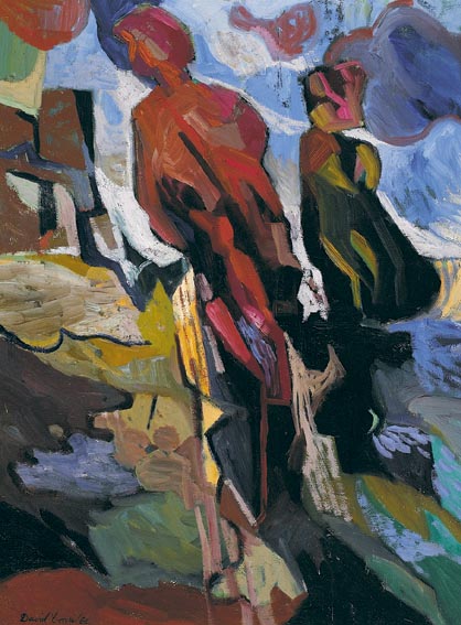 FIGURES IN A LANDSCAPE by David Crone sold for �2,600 at Whyte's Auctions
