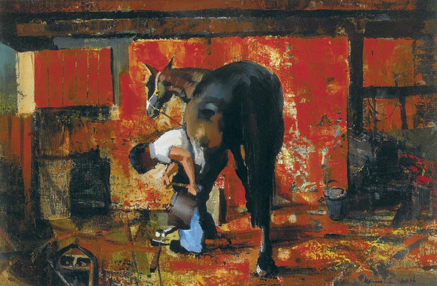 THE FARRIER by Kenneth Webb RWA FRSA RUA (b.1927) at Whyte's Auctions